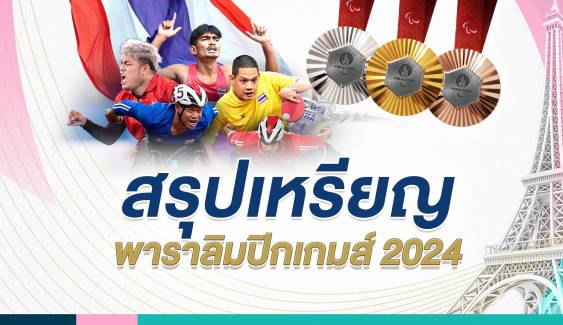 จีนเจ้าเหรียญทองพาราลิมปิก 2024 ซิว 94 เหรียญทอง ไทยอันดับ 21 ได้ 6 เหรียญทอง