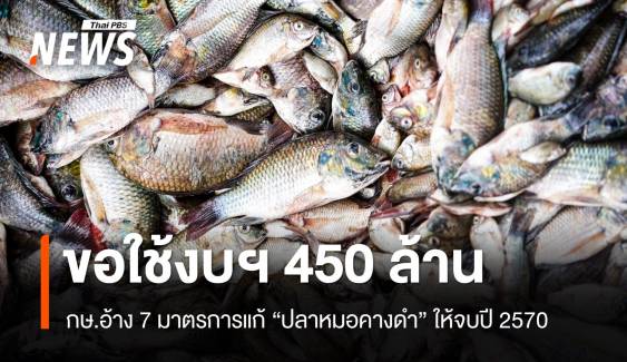 ของบ 450 ล้านบาท กษ.อ้าง 7 มาตรการแก้ "ปลาหมอคางดำ"