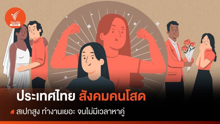 สเปกสูง ทำงานเยอะจนไม่มีเวลาหาคู่ คนไทยขอเป็นโสด?