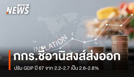 อานิสงส์ส่งออก กกร.ปรับ GDP ปี 67 จาก 2.2-2.7 เป็น 2.6-2.8%