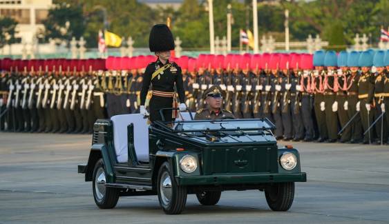 พระราชินี เสด็จฯ พร้อมเจ้าฟ้าสิริวัณณวรี ทรงร่วมซ้อมพิธีสวนสนามและถวายสัตย์ปฏิญาณฯ