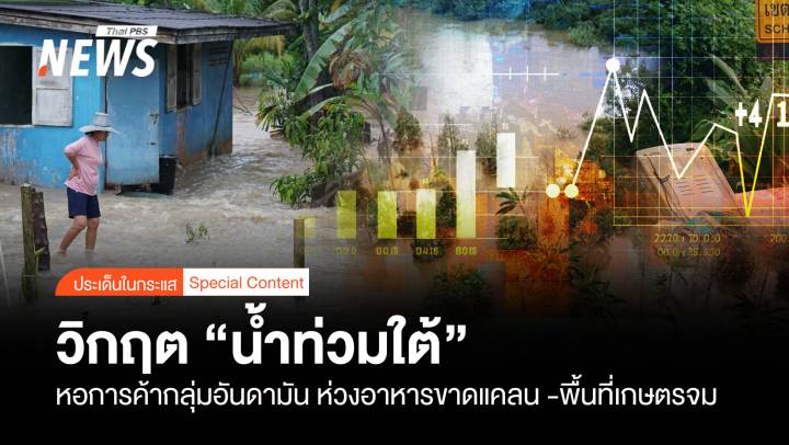 หอฯอันดามัน ห่วง “น้ำท่วมใต้” อาหารขาดแคลน -พื้นที่เกษตรจม