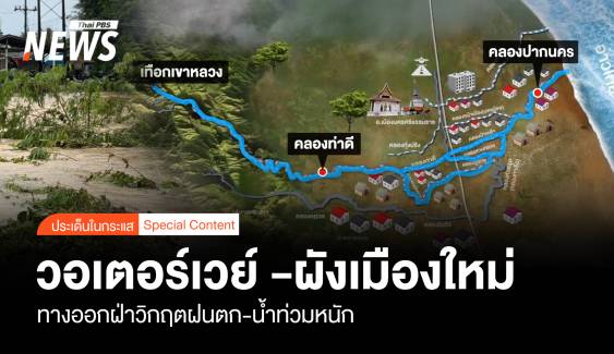 วอเตอร์เวย์ -ผังเมืองใหม่  ทางออกฝ่าวิกฤตฝนตก-น้ำท่วมหนัก