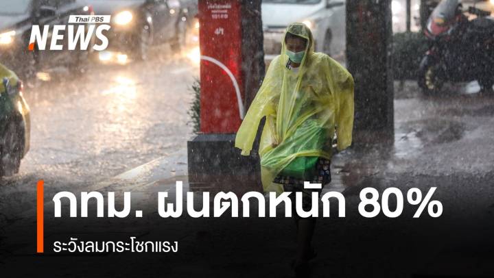 สภาพอากาศวันนี้ ทุกภาคทั่วไทยฝนตกหนักถึงหนักมาก ระวังลมกระโชกแรง