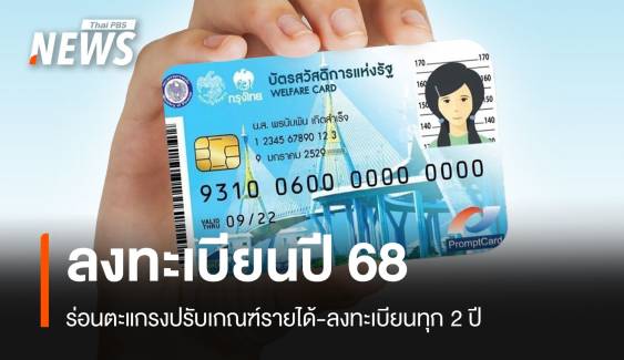 เช็กเงื่อนไข! ลงทะเบียนบัตรสวัสดิการแห่งรัฐรอบใหม่ มี.ค.2568