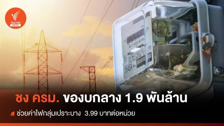 "พีระพันธุ์"​ ชง ครม.ของบกลาง 1.9 พันล้าน ช่วยค่าไฟกลุ่มเปราะบาง 