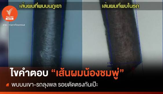 เปิดหลักฐาน "เส้นผม" น้องชมพู่ มีรอยตัดตรงกับบนเขา-รถลุงพล