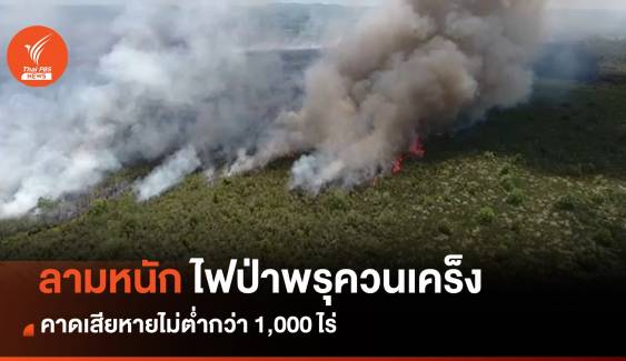 ไฟไหม้ป่าพรุควนเคร็งรอบใหม่ลามหนัก คาดเสียหายไม่ต่ำกว่า 1 พันไร่ 