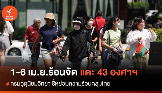 หย่อมความร้อนคลุมไทย 7 วันร้อนจัดแตะ 43 องศาฯ