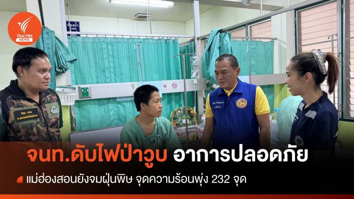 จนท.ดับไฟป่าวูบหมดสติอาการปลอดภัย-แม่ฮ่องสอนยังจมฝุ่น 