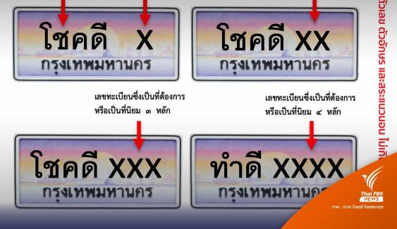 ครม.เคาะป้ายทะเบียนรถแบบพิเศษเพิ่มตัวอักษร เติมสระ-วรรณยุกต์ได้