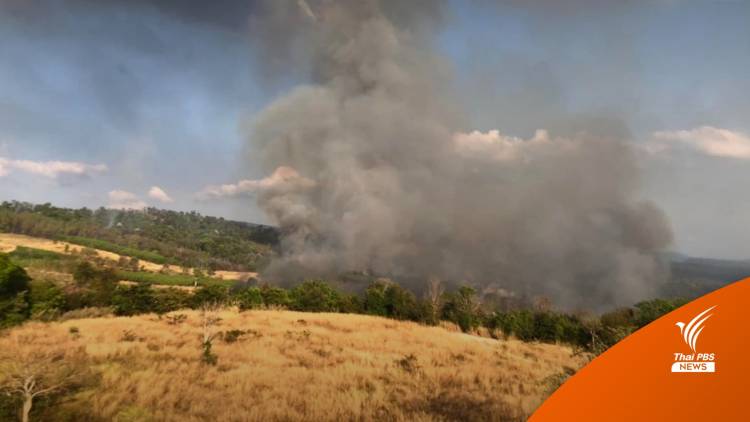 ไฟไหม้ป่าทับลาน เสียหาย 500 ไร่ เร่งสืบหาคนลอบเผา