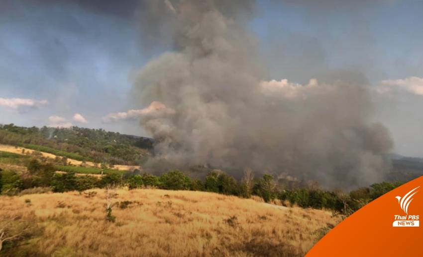 ไฟไหม้ป่าทับลาน เสียหาย 500 ไร่ เร่งสืบหาคนลอบเผา