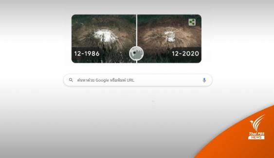 Google Doodle "วันคุ้มครองโลก" โชว์ภาพ 34 ปีธารน้ำแข็งที่เปลี่ยนไป