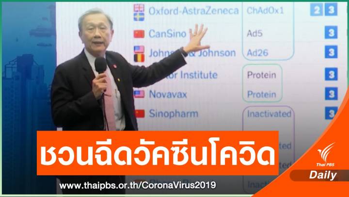 "นพ.ประสิทธิ์" ชวนคนไทยฉีดวัคซีน COVID-19