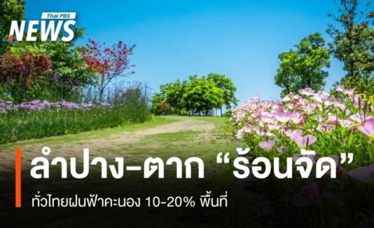 สภาพอากาศวันนี้ ลำปาง-ตาก 