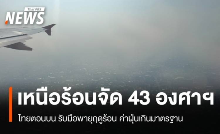 สภาพอากาศวันนี้ เหนืออ่วม! ร้อนจัด พายุฤดูร้อน ค่าฝุ่นเกินมาตรฐาน