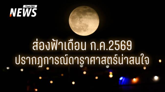 เปิดไฮไลต์ปรากฏการณ์ดาราศาสตร์ตลอดเดือน "กรกฎาคม 2569" 