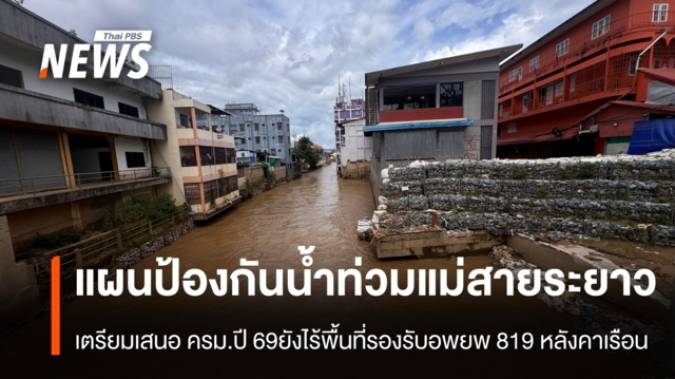 แผนป้องกันน้ำท่วมแม่สายระยาว เตรียมเสนอ ครม.ปี 69 