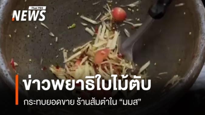 ข่าวพยาธิใบไม้ตับ กระทบยอดขายร้านส้มตำ ใน "มมส"