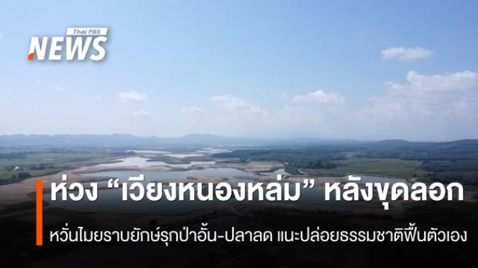 สำรวจ "เวียงหนองหล่ม" หลังขุดลอก หวั่นไมยราบยักษ์รุกป่าอั้น-ปลาลด แนะปล่อยธรรมชาติฟื้นตัวเอง