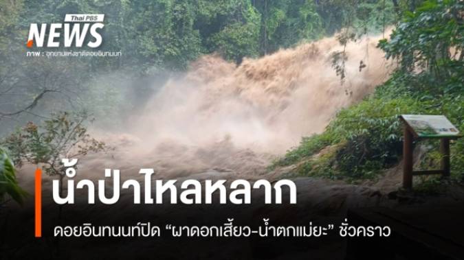 ดอยอินทนนท์ปิด "ผาดอกเสี้ยว-น้ำตกแม่ยะ" ชั่วคราว หลังฝนถล่ม น้ำป่าไหลหลาก
