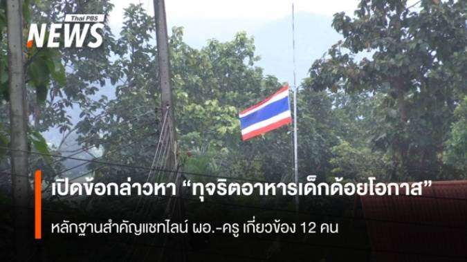 เปิดข้อกล่าวหา “ทุจริตอาหารเด็กด้อยโอกาส”  อ.แม่แจ่ม จ.เชียงใหม่ หลักฐานสำคัญแชทไลน์ ผอ.-ครู เกี่ยวข้อง 12 คน 