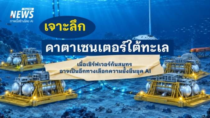 ดับร้อน-เซฟน้ำจืด เจาะที่มา "ดาตาเซนเตอร์ใต้น้ำ" ทางรอดยุค AI ใหม่ใต้มหาสมุทร