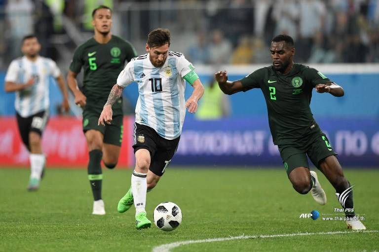 26 มิ.ย.2561 ฟุตบอลโลก 2018 กลุ่มดี นัดที่ 3 ไนจีเรีย แพ้ อาร์เจนตินา 1-2 
