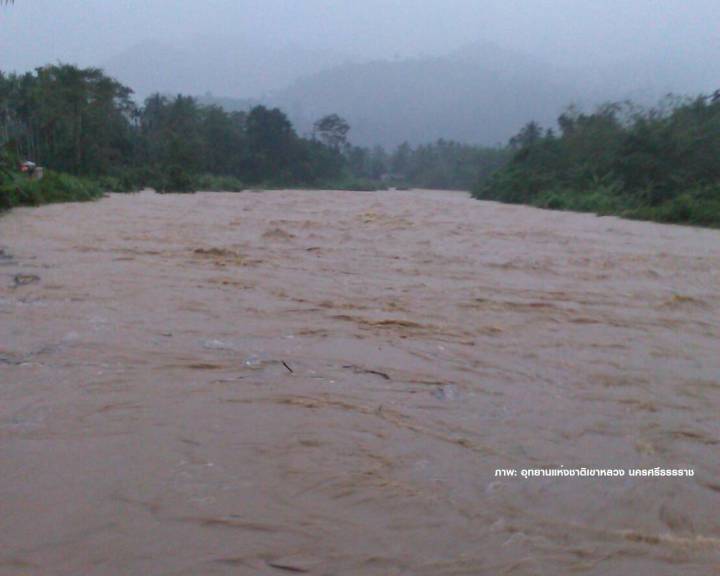 "เขาหลวง"ฝนตกสะสม 280 มม.ต่อวัน-ปิดน้ำตก 7 แห่งชั่วคราว