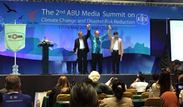 ไทยพีบีเอส-ABU ลงนามปฏิญญากระบี่ เน้นบทบาทสื่อให้ข้อมูลข่าวสาร-สถานการณ์ลดสูญเสียภัยพิบัติ