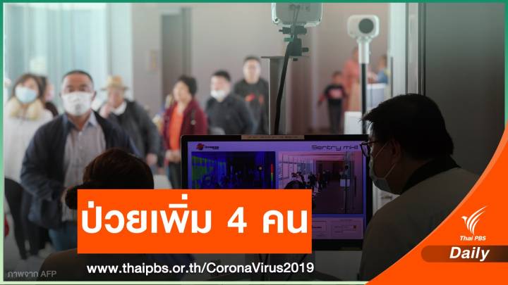 ไทยพบป่วย COVID-19 เพิ่ม 4 คนมาจาก "อิตาลี-อิหร่าน"