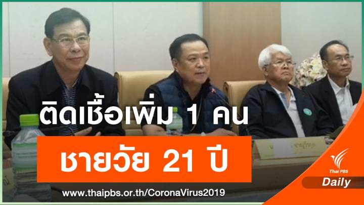 สธ.พบชายวัย 21 ปีติดเชื้อ COVID-19 เพิ่มอีก 1 คน