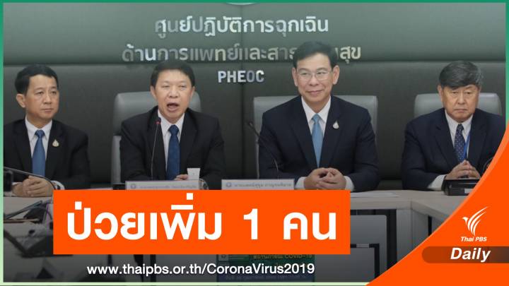 ไกด์ไทยวัย 25 ปีกลับจากเกาหลีใต้ป่วย COVID-19 เพิ่ม 1 คน