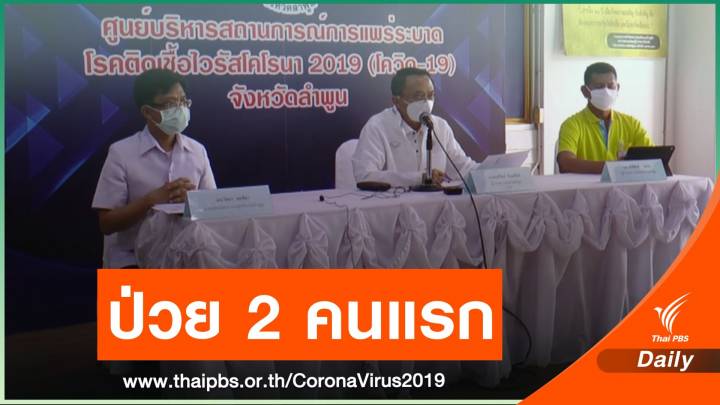 "ลำพูน" ยืนยัน 2 คนแรก ติดเชื้อ COVID-19