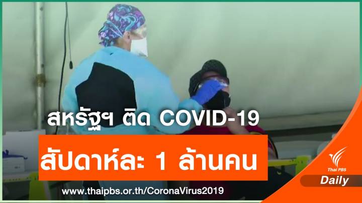 สหรัฐฯ พบผู้ติดเชื้อCOVID-19 ใหม่ กว่า 200,000 คน เป็นวันที่ 4 