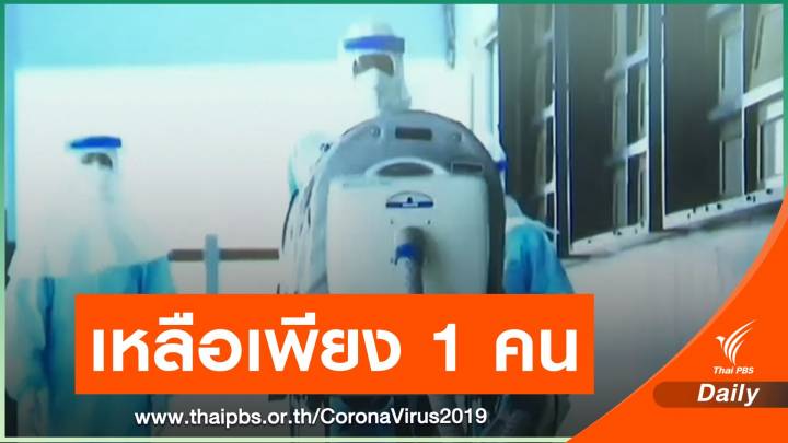 สถาบันบำราศนราดูร เหลือผู้ป่วย COVID-19 รักษาตัวอีกเพียง 1 คน