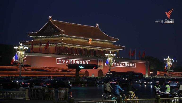 ภาพปัจจุบันของจัตุรัสเทียนอันเหมิน ในกรุงปักกิ่ง ประเทศจีน