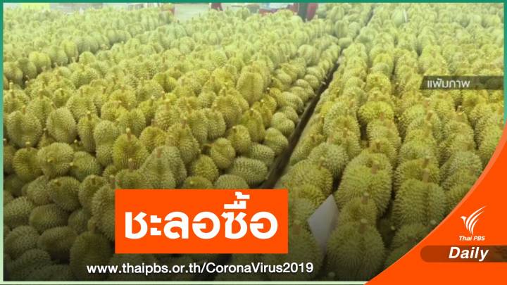 ชะลอซื้อผลไม้จังหวัดสีเเดง หลังจีนเข้มตรวจ COVID-19 