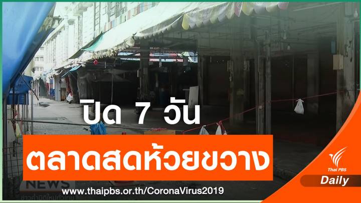 ลูกจ้างตลาดสดห้วยขวางติดโควิด 2 คน-คัดกรองกลุ่มเสี่ยง 6 พ.ค.