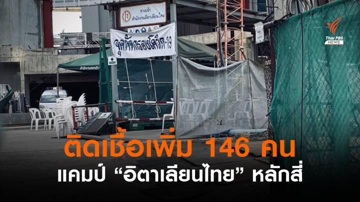 ผลตรวจรอบ 2 แคมป์ "อิตาเลียนไทย" หลักสี่พบติดเชื้อเพิ่ม 146 คน