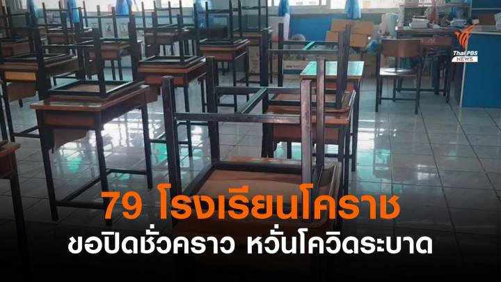 สสจ.โคราชเผยโรงเรียน 79 แห่งขอปิดชั่วคราว หวั่นโควิดระบาด