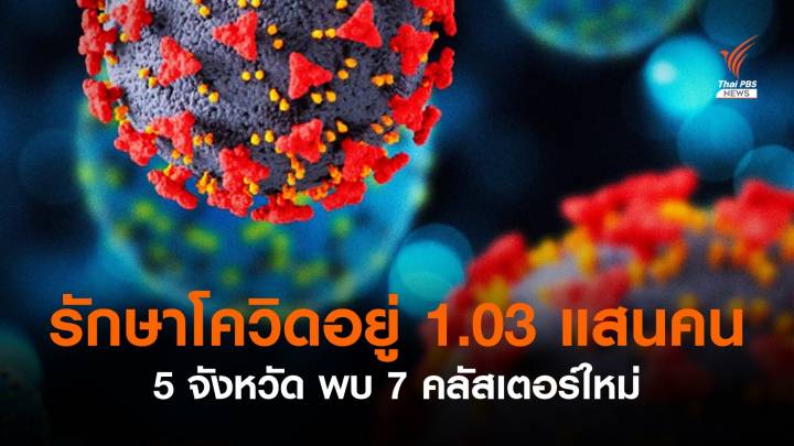 ทั่วประเทศรักษาโควิดอยู่ 103,056 คน - อาการหนัก 3,276 คน