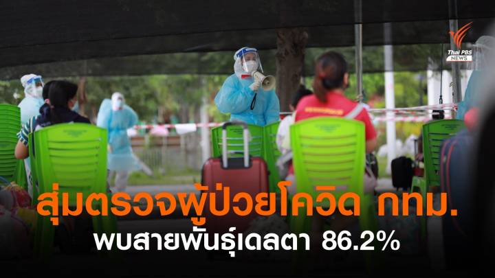 โควิดสายพันธุ์เดลตากระจาย 74 จังหวัด - กทม.สุ่มตรวจพบ 86.2%