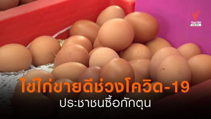 ประชาชนกักตุน "ไข่ไก่" ช่วงล็อกดาวน์คุมโควิด