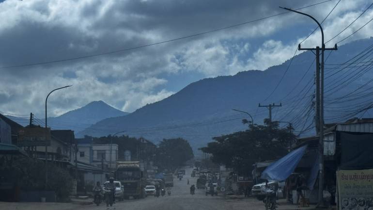 บริเวณตัวเมืองคูน แขวงเชียงขวาง สปป.ลาว