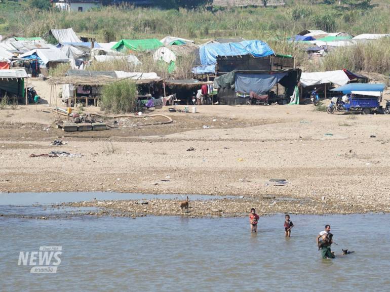 พื้นที่พักชั่วคราวผู้อพยพริมแม่น้ำเมย  ตำบลมหาวัน อำเภอแม่สอด จังหวัดตาก