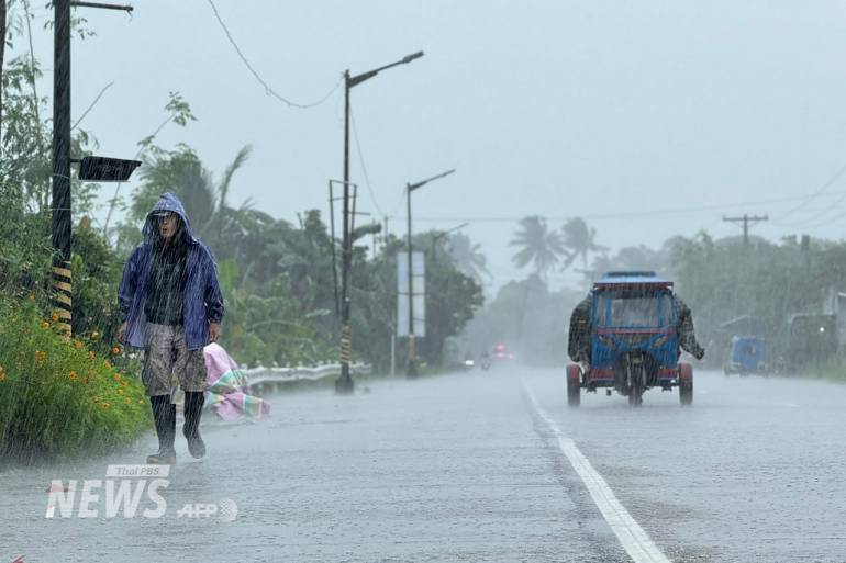ฝนตกหนักจากอิทธิพลพายุไต้ฝุ่นรากาซาในจังหวัด Cagayan ของฟิลิปปินส์ หลายร้อยครอบครัวต้องอพยพไปที่ปลอดภัย