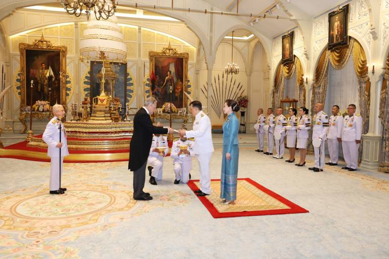นายมีแชล ปารี ถวายพระราชสาส์นตราตั้ง เป็นเอกอัครราชทูตวิสามัญผู้มีอำนาจเต็มแห่งราชอาณาจักรเบลเยียมประจำประเทศไทย