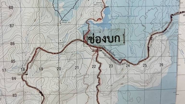 แผนที่ช่องบก